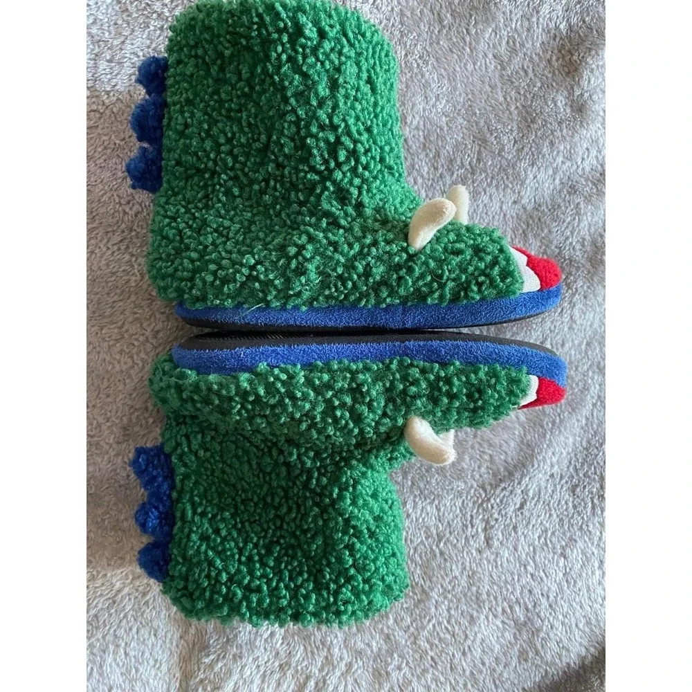Totes Faux Wooly Fur Slippers Kids Shoe 13-1